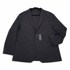 NWT Sene Soho Flex Tech Sport Coat Unstructured Blazer Jacket 44R Black Casual‎